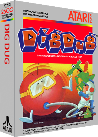 Dig Dug - Atari Dig Dug (400x500), Png Download