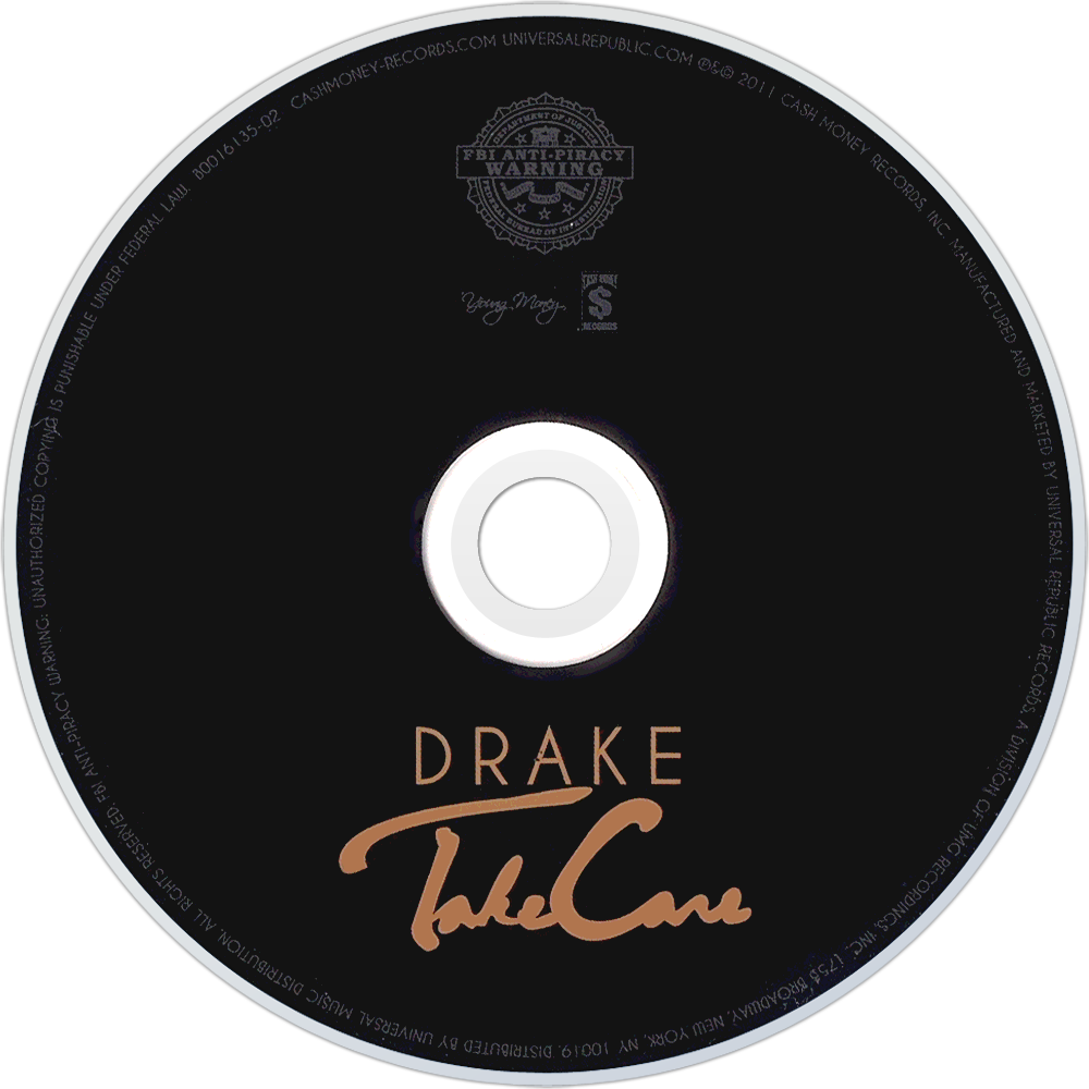Drake Take Care Cd Disc Image - Drake Take Care Cd Cover (1000x1000), Png Download