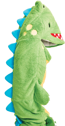 Picture Of Dinosaur Furry Sleeping Bag - Dinosaur Sleeping Bag (415x415), Png Download