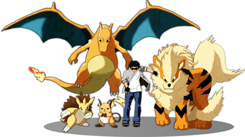 Houndoom Vs Arcanine (500x280), Png Download