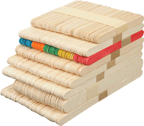 Stick Popsicle Model Material Ice Cream Stick Popsicle - Ice Pop (500x500), Png Download