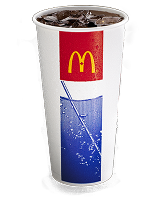 Soft Drinks - Mcdonald's Coke (448x440), Png Download