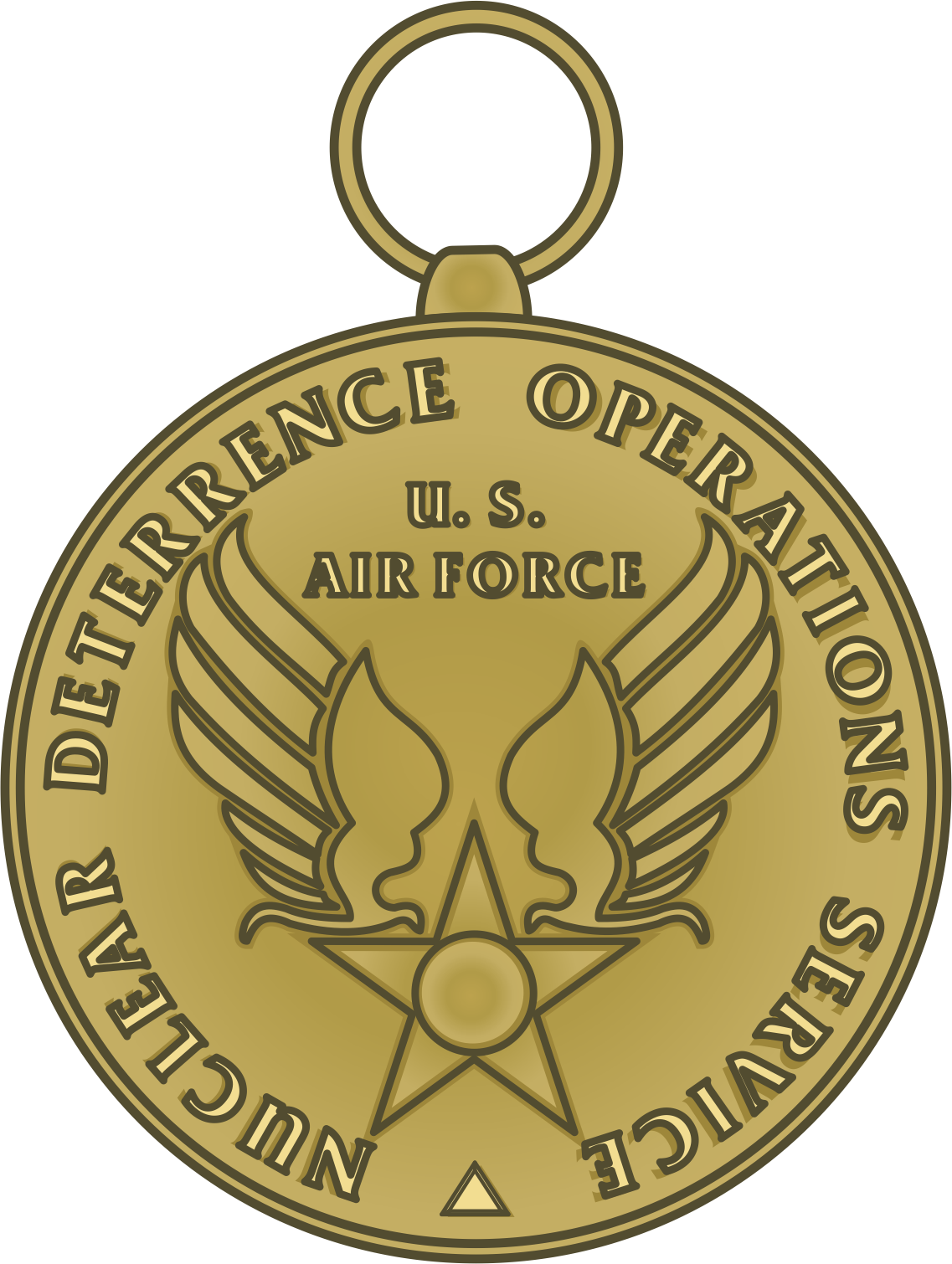 Af Releases Criteria For New Service Medal - Air Force Nuclear Deterrence Operations Service Medal (1137x1510), Png Download