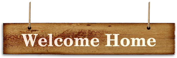 Welcome Front Home Photos - Welcome Home Sign Png (698x230), Png Download