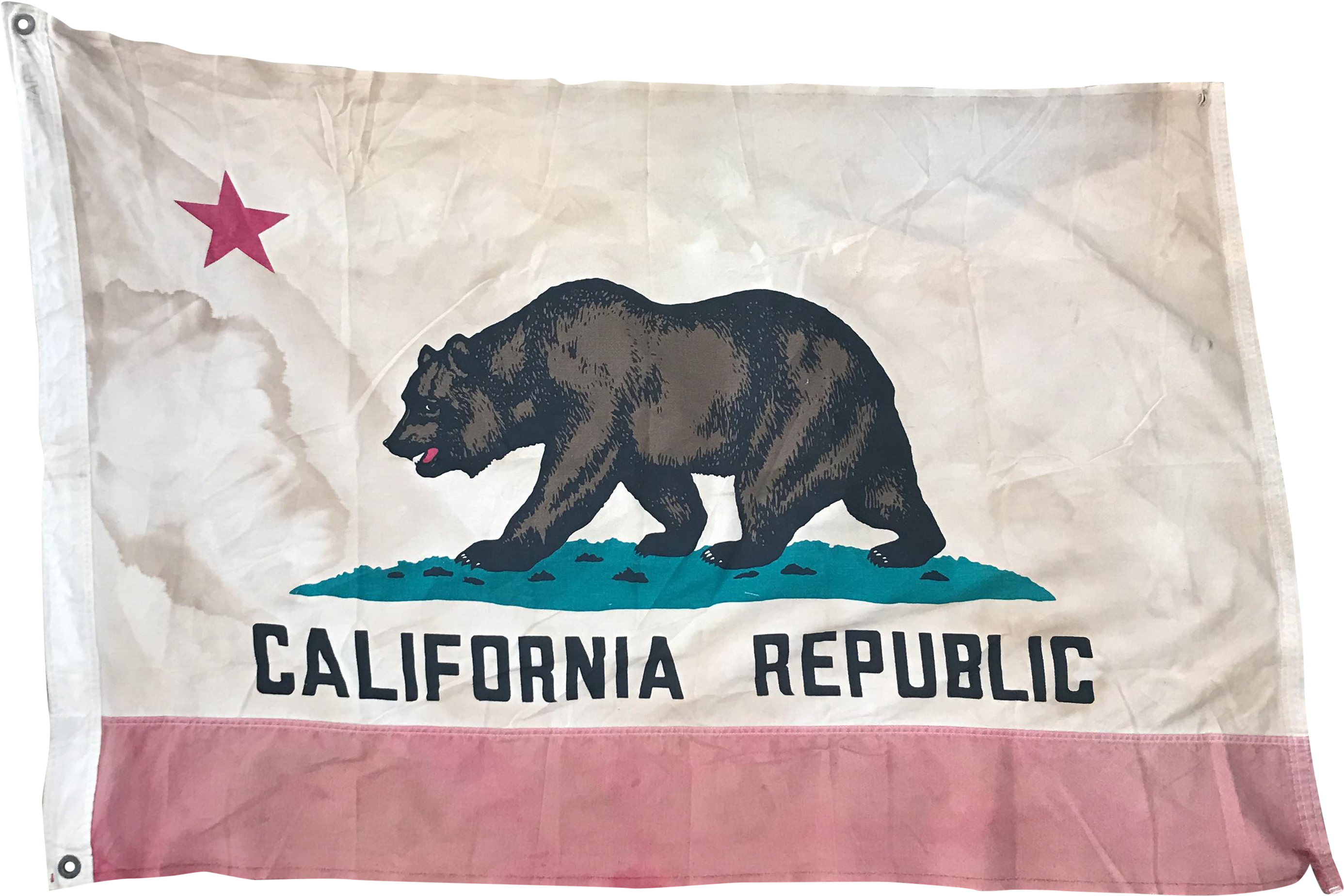 Vintage Distressed California Republic Flag - Us Flag Store California 4ft X 6ft Spectrapro Flag (3079x2052), Png Download