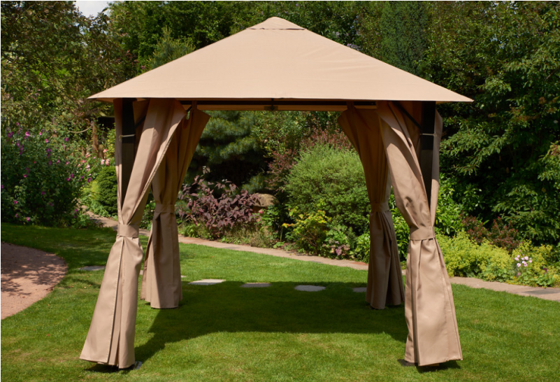 5m Full Steel Gazebo Mocha - Steel (800x800), Png Download