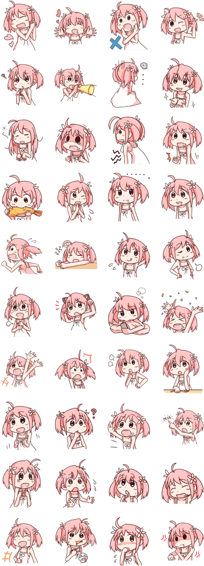 Character Of Pink That Is Drooling - Sticker (420x1121), Png Download