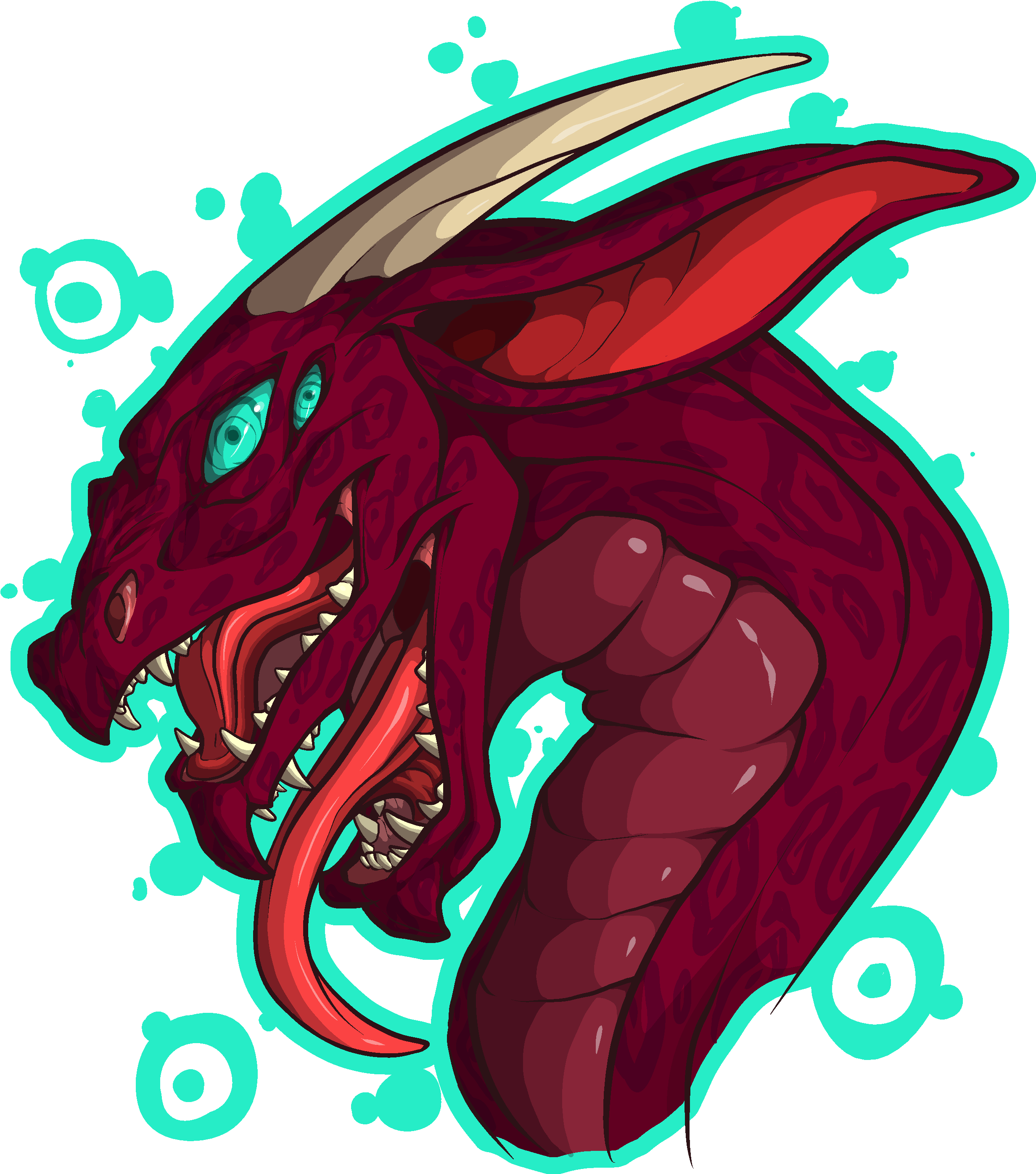 Dragon Head For Friend - Illustration (2800x2920), Png Download