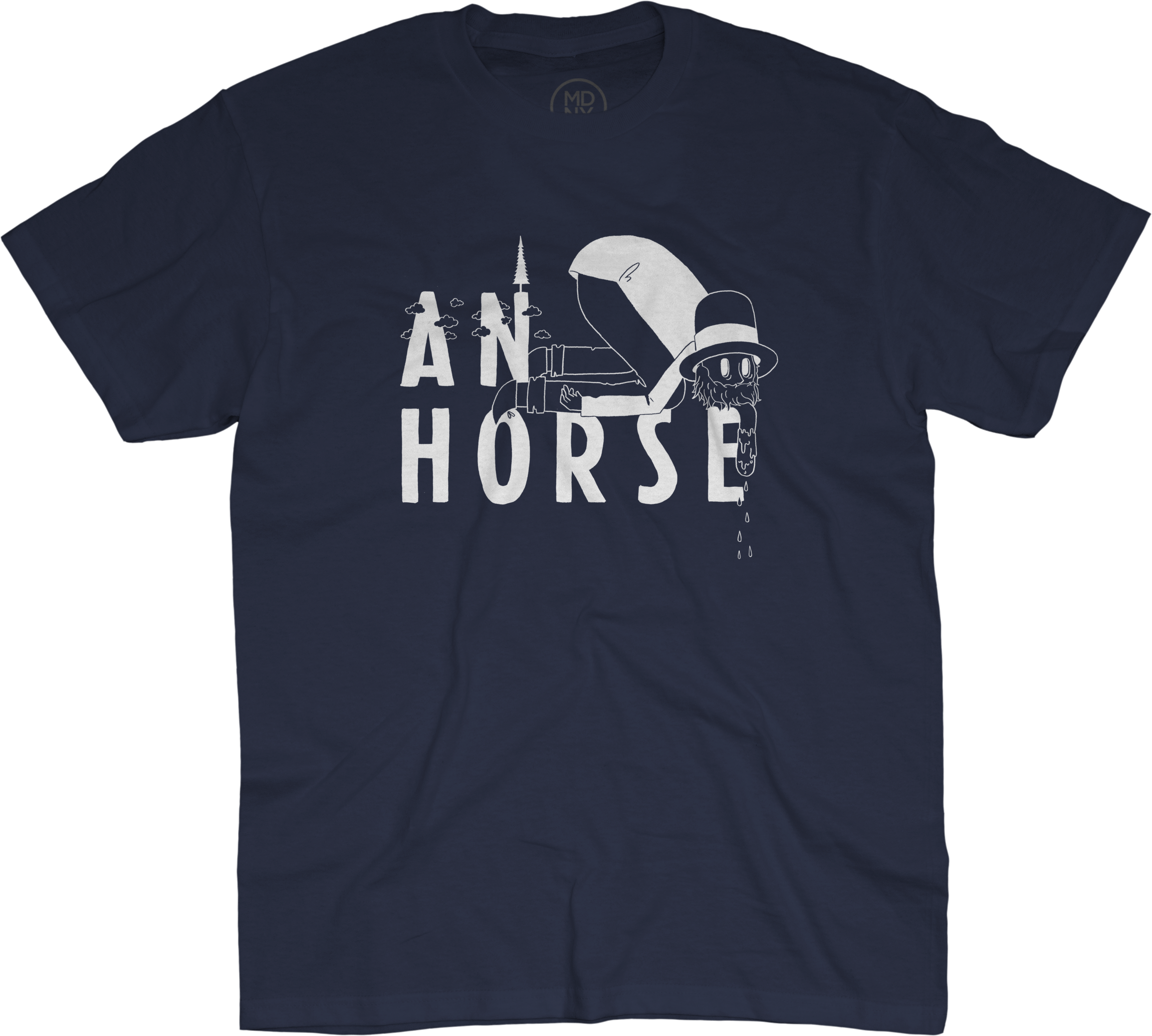 Giant Drool T-shirt Navy $20 - Friends Merchandise T Shirt (2309x2075), Png Download