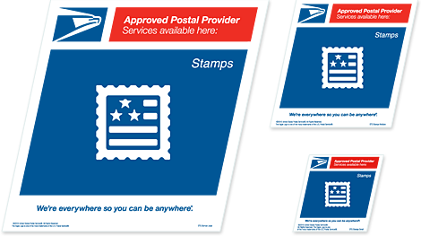 Approved Postal Provider - Stamps To Go (470x263), Png Download