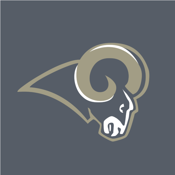 Los Angeles Rams White Logo (800x600), Png Download