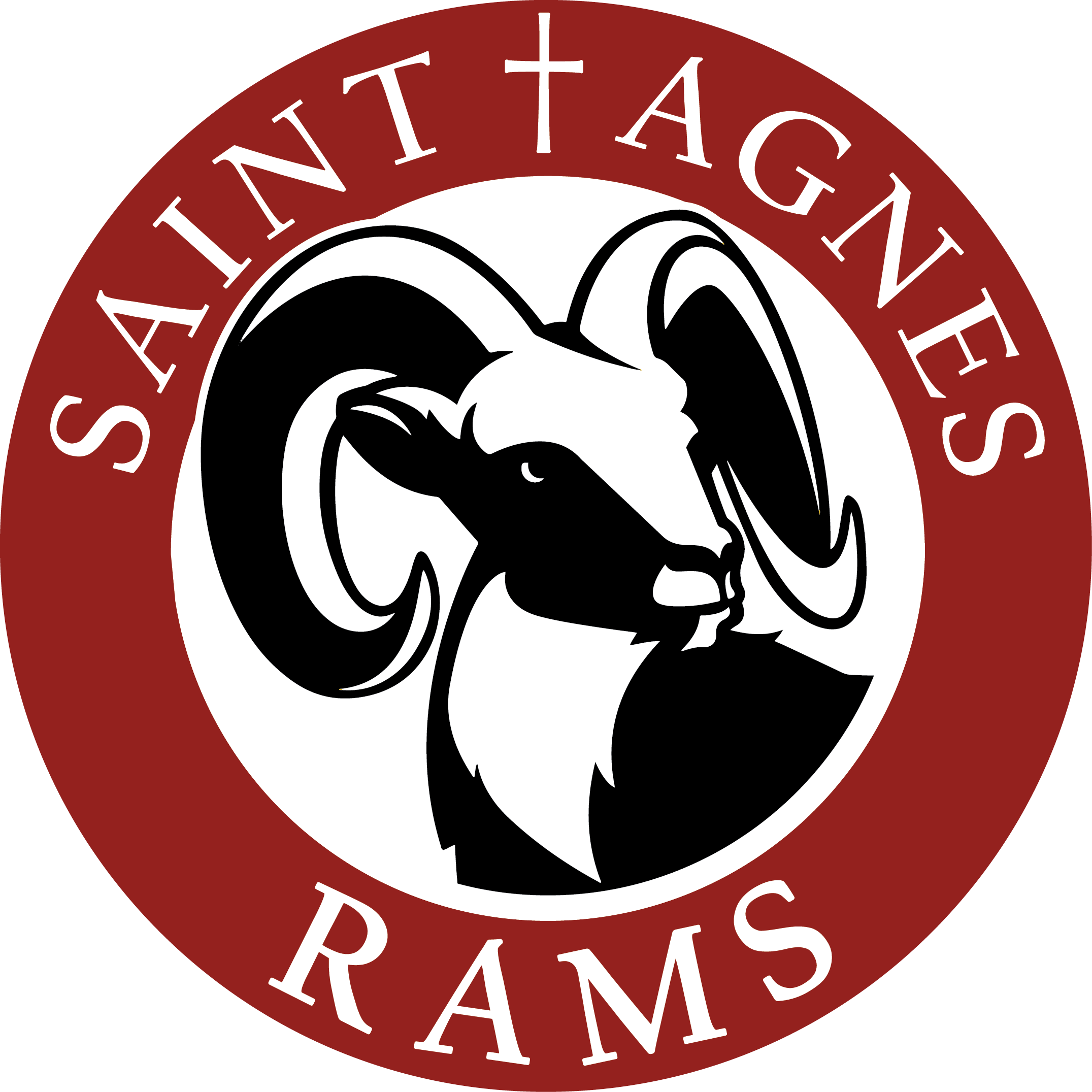 Jane Sullivan Saint Agnes Catholic School Ram Logo - St Agnes Catholic School Roeland Park (2151x2151), Png Download