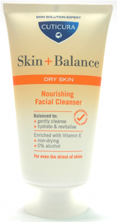 Cuticura Nourishing Facial Cleanser Dry Skin 150ml - Cuticura Skin + Balance Nourishing Facial Cleanser (570x435), Png Download