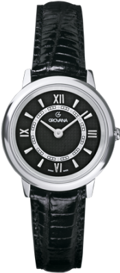 Grovana 3708-1537 - Grovana 3708.1137 Women's Quartz Swiss Watch With Black (350x405), Png Download