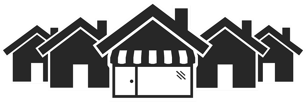 Vertical Divider - Group Of House In Png (960x712), Png Download