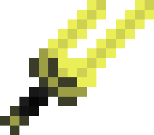 Minecraft Gold Png - Cool Minecraft Gold Sword (538x538), Png Download
