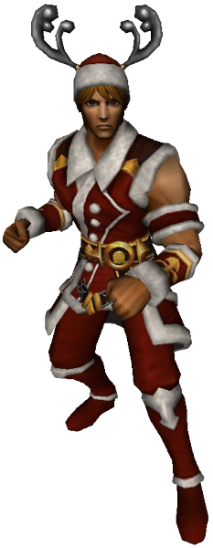 Christmas Red Warrior - Metin2 Christmas (233x600), Png Download