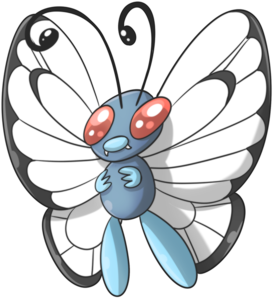 Butterfree (952x1000), Png Download
