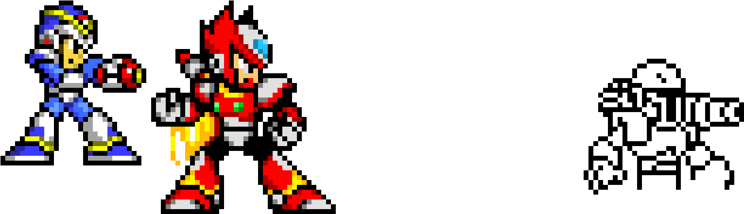 Megaman X Sprites - Mega Man X (1610x550), Png Download