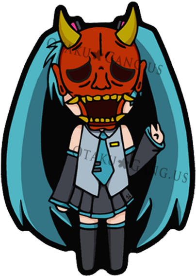 Oni Miku - Oni (600x700), Png Download