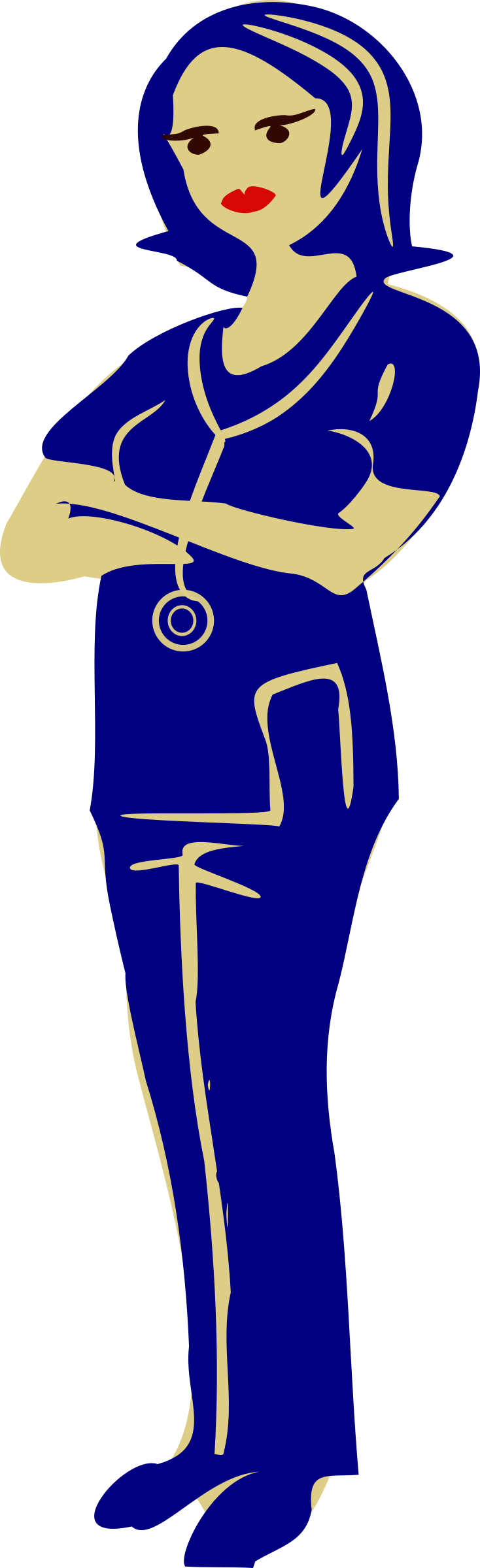 This Free Icons Png Design Of Clinical Nurse (734x2400), Png Download