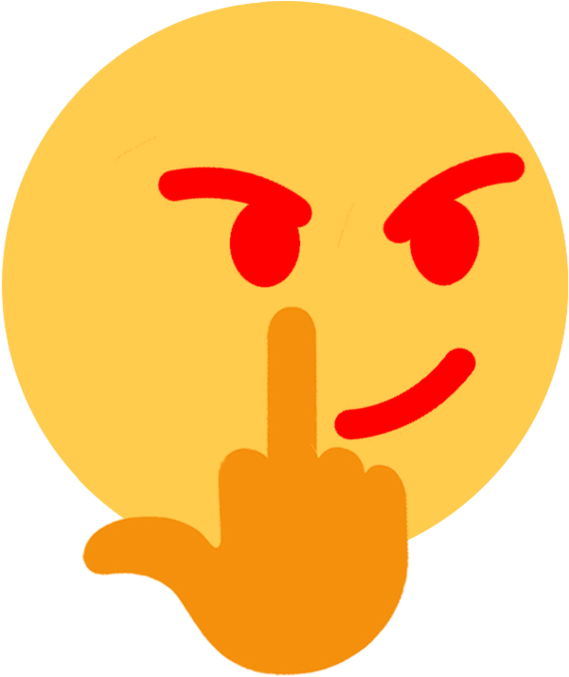 Yellow Orange Smile Emoticon - Transparent Fuck Emojis (680x676), Png Download