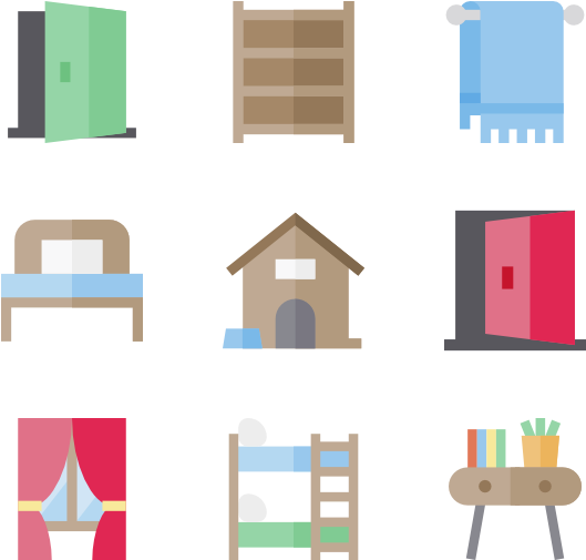 35 Bed Icon Packs - Furniture (600x564), Png Download