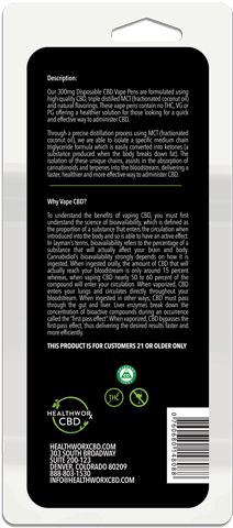 Cbd Vape Pen - Vaporizer (500x500), Png Download