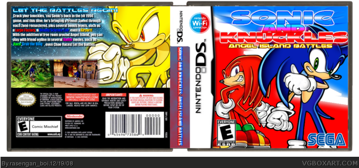 Sonic And Knuckles - Magnetica (nintendo Ds, 2006) (700x336), Png Download