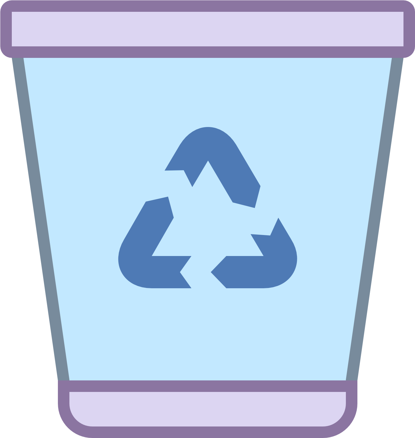 Trash Icon Free Download At - Waste (1600x1600), Png Download