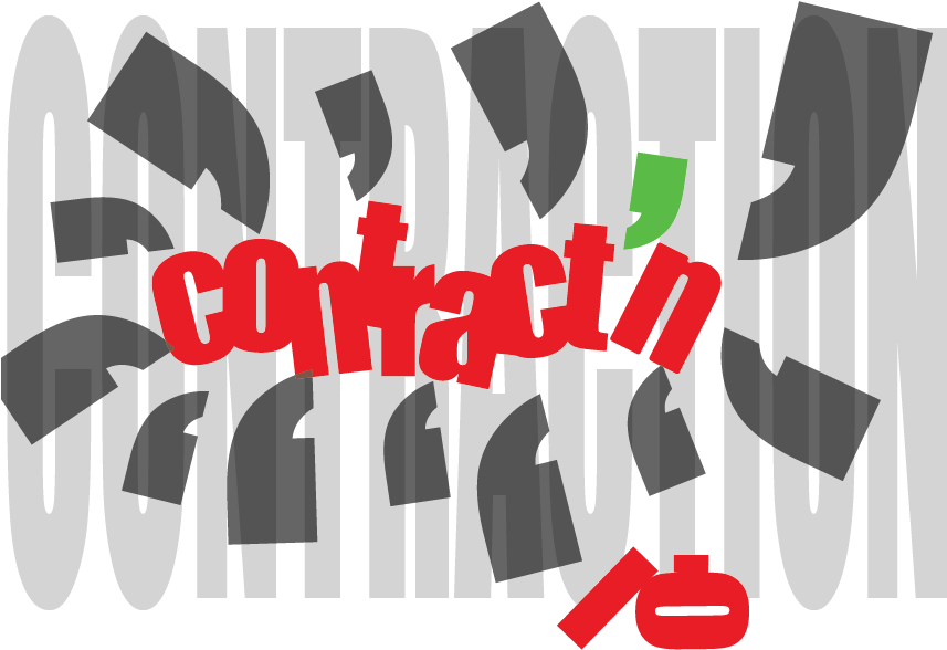 Contractionartboard-2 - Graphic Design (868x596), Png Download