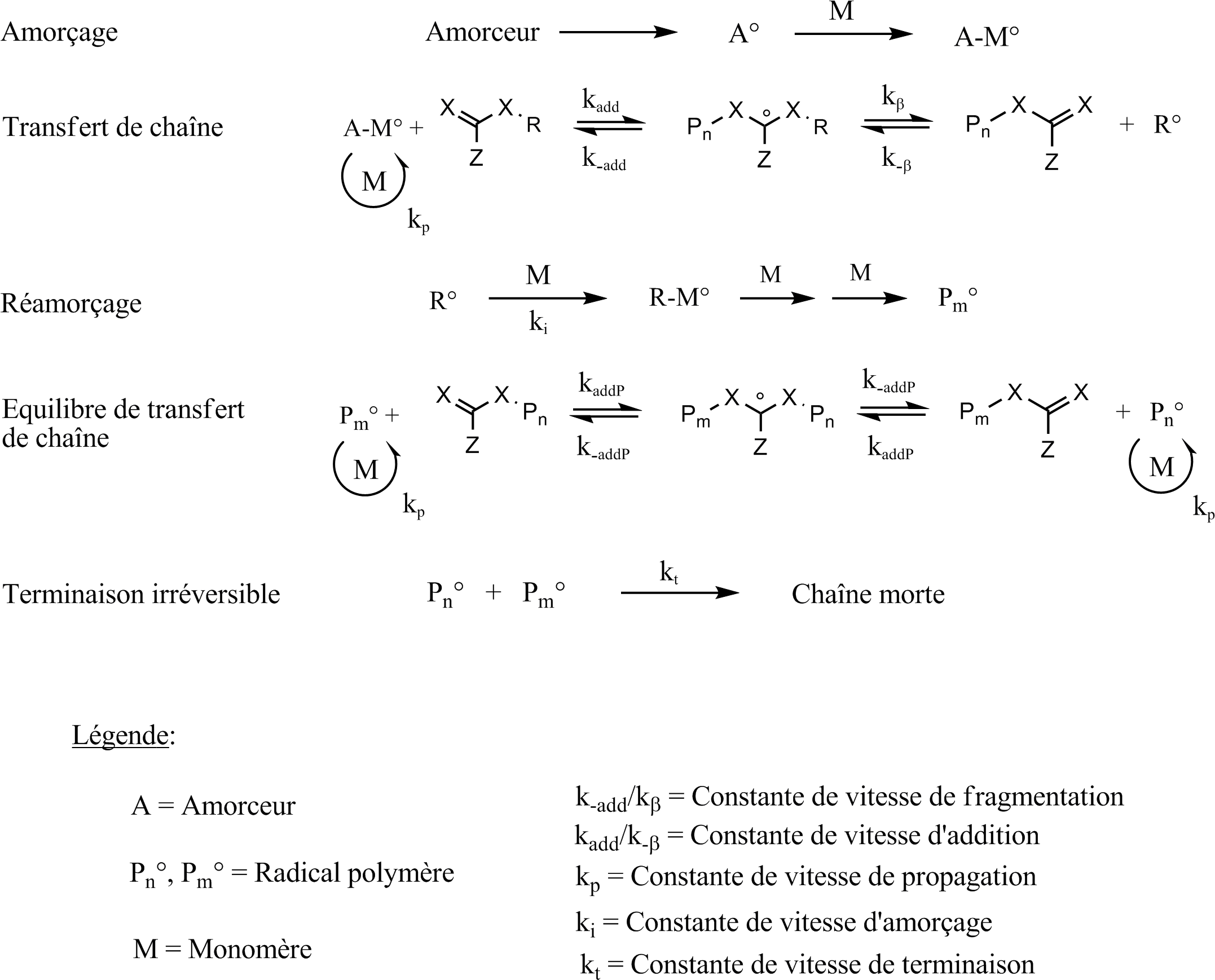 Mécanisme De Polymérisation De Type Raft - Handwriting (2171x1765), Png Download