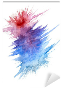 Vector Watercolor Background With Splashes And Brushstrokes - Fırça Darbeleri (400x400), Png Download