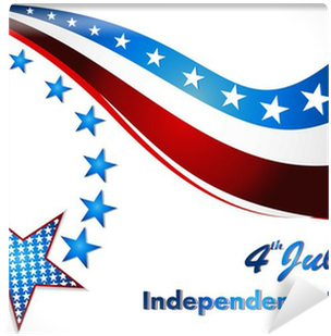 American Flag, Vector Background For Independence Day - Independence Day (400x400), Png Download