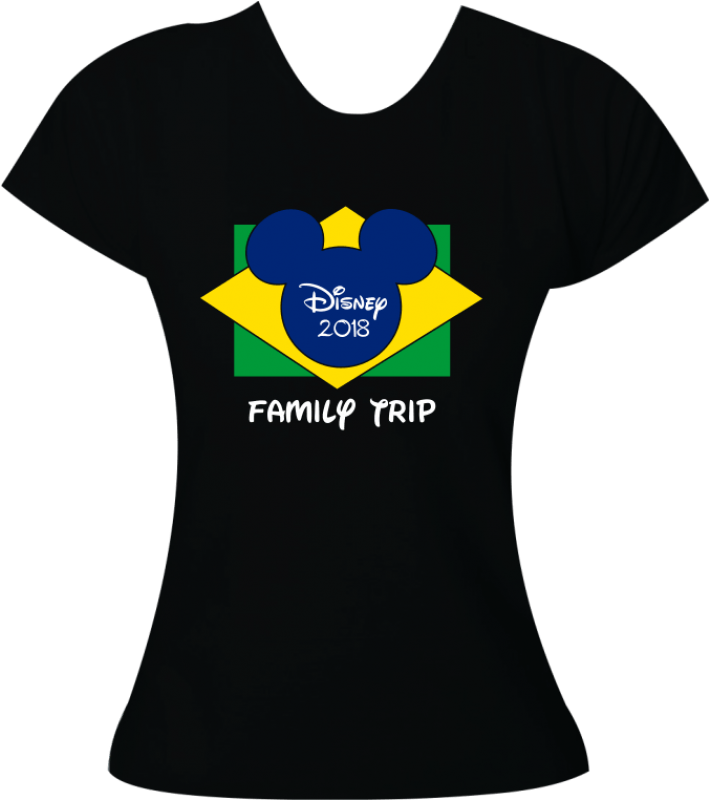Camiseta Para Viagem À Disney - Mickey Mouse (800x800), Png Download