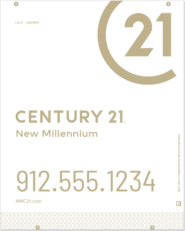 Century 21® Hanging Sign Panels-30x24ho Des2w - Century21 For Sale Signs (800x800), Png Download