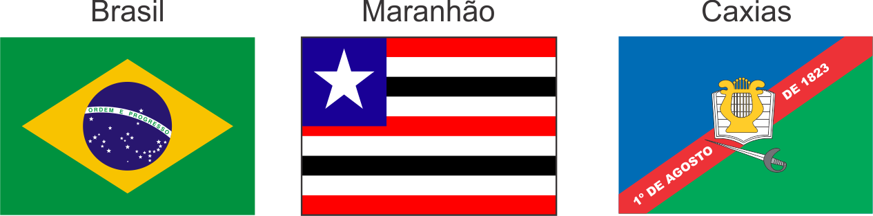 Bandeiras - Bandeira De Caxias Maranhão (1265x314), Png Download