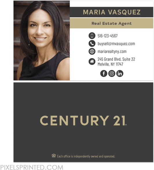 New Century 21 Logo Cards, Century 21 Business Cards, - Century 21 Business Cards (600x600), Png Download