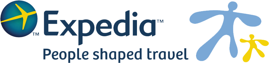 Expedia Logo Big - Promotional Prt73 Plastic Luggage Tag W/full Color (1104x300), Png Download