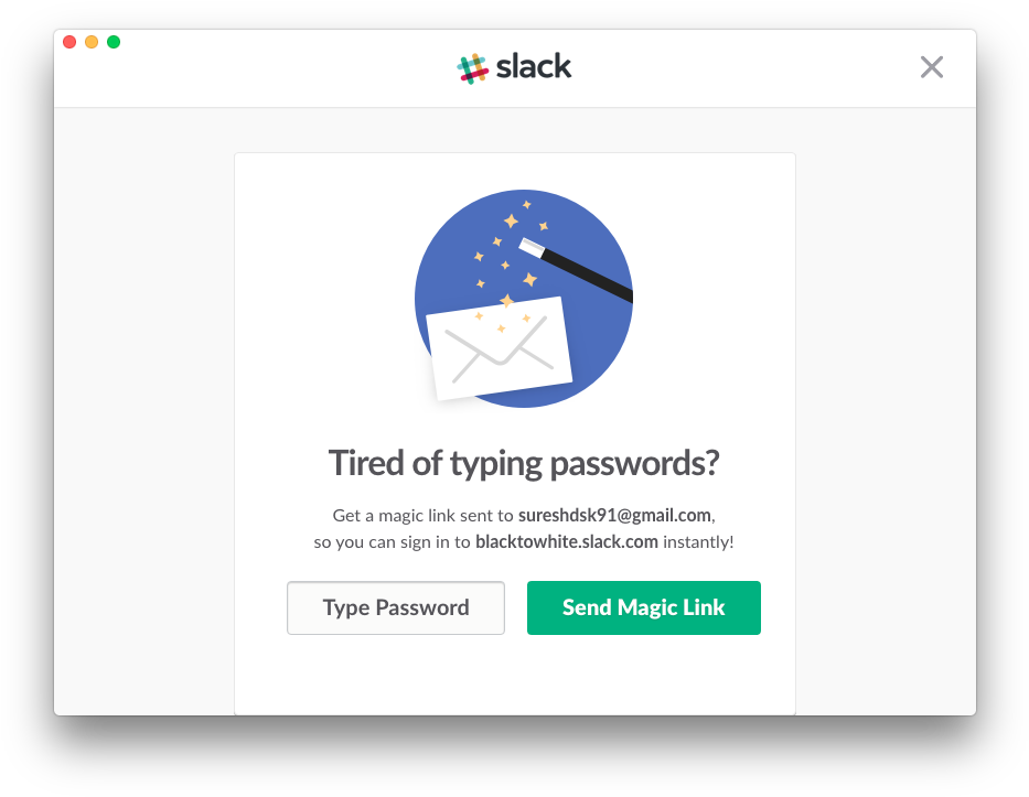Slack Magic Link Login - Slack Magic Link Email (948x734), Png Download