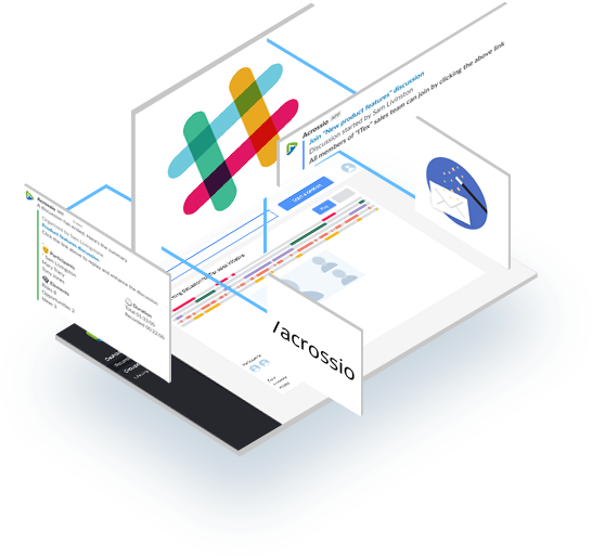 Acrossio For Slack - Diagram (545x524), Png Download