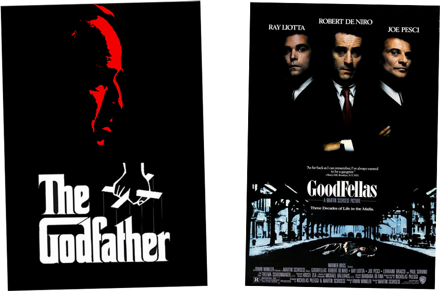 The Godfather Goodfellas - Godfather Movie Poster (1000x642), Png Download