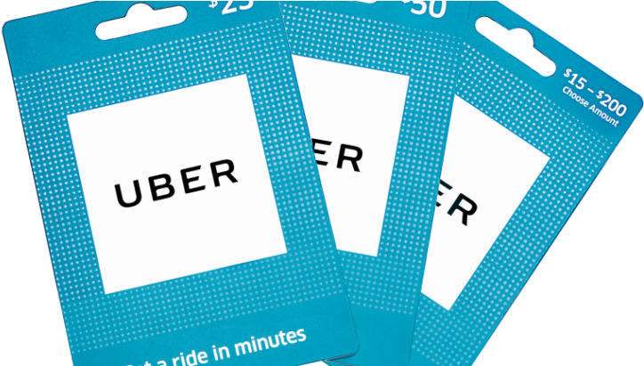 Uber Gift Card - 10 Uber Gift Card (730x410), Png Download