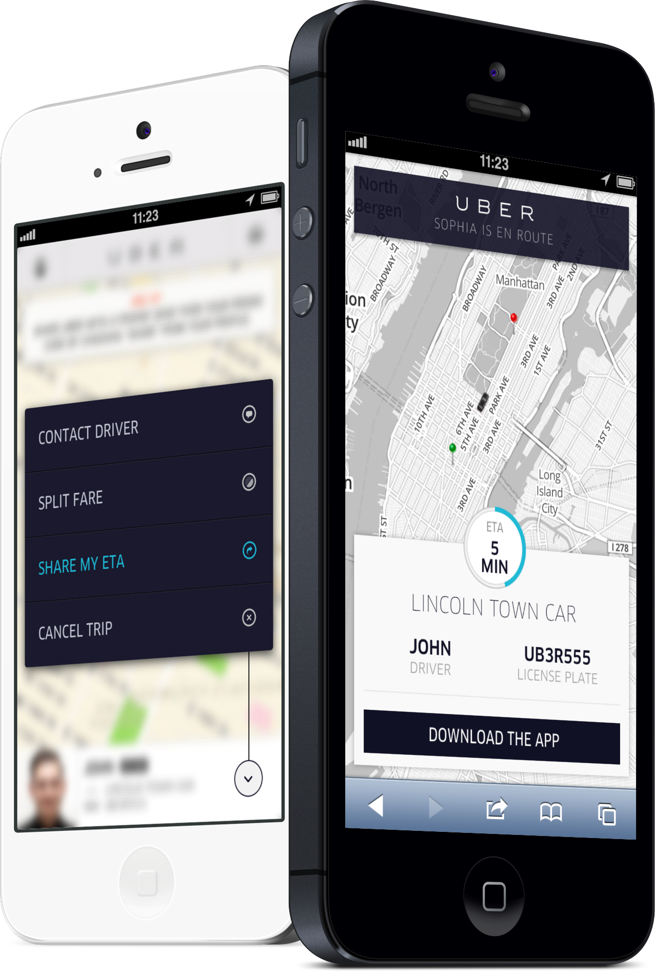 Share Your Eta - Uber Share Your Location (1277x1894), Png Download