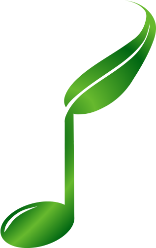 Gm Logo Just New Leaf Quaver Square - Grow Music (510x510), Png Download