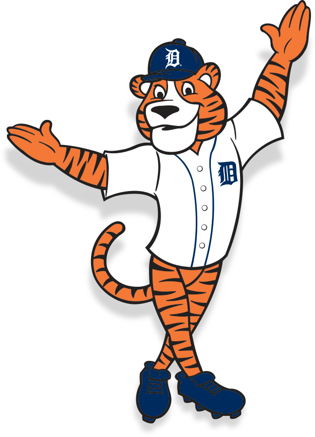 Detroit Tigers Free Png Image - Detroit Tigers Paws Clipart (626x867), Png Download