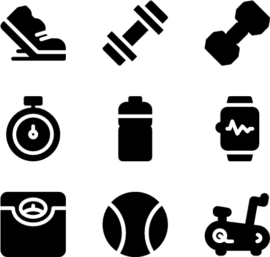 Gym Equipment - Small Dumbbell Icon (600x564), Png Download