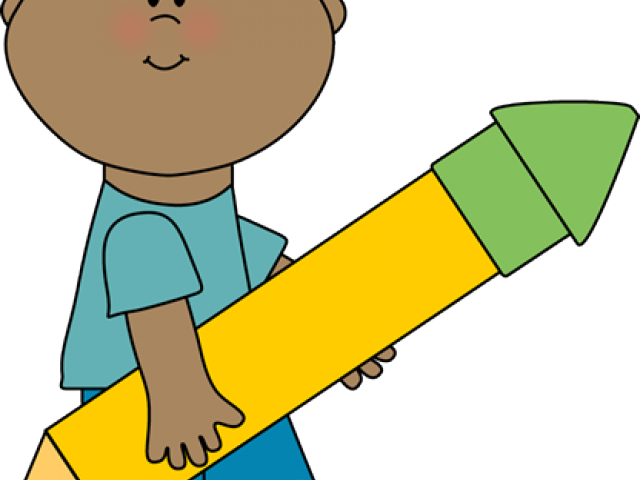 Pencil Clipart Boy - Clip Art (640x480), Png Download