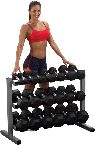 Body Solid Dumbell Rack Gdr363 - Body Solid 3 Tier Dumbbell Rack (600x600), Png Download