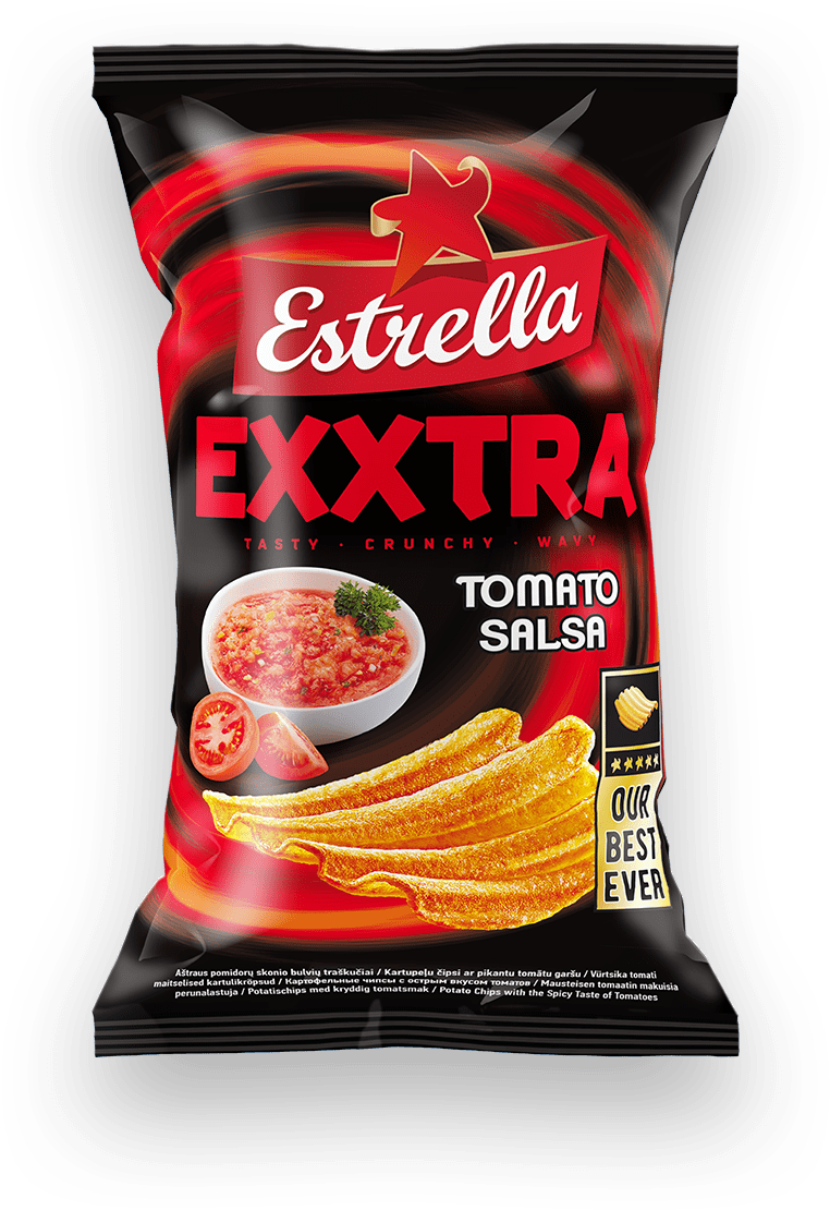 Estrella Exxtra Tomato Salsa - Estrella Chips Exxtra (764x1116), Png Download